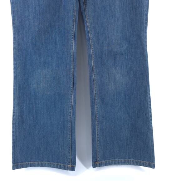 Izod Comfort Country Prep Ranch Classic Fit Bootcut Jeans Stretchy Dark Wash 12R - Picture 4 of 13